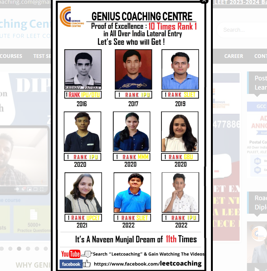 CUET in Adarsh Nagar