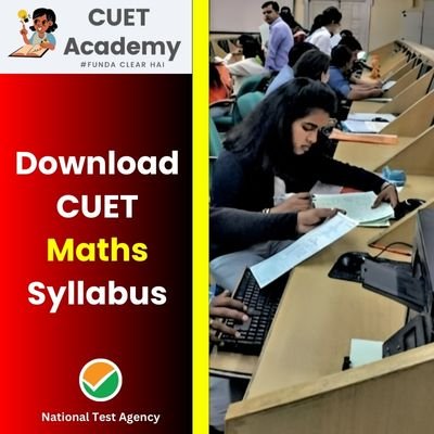 NTA CUET Maths Syllabus 2024 Exam